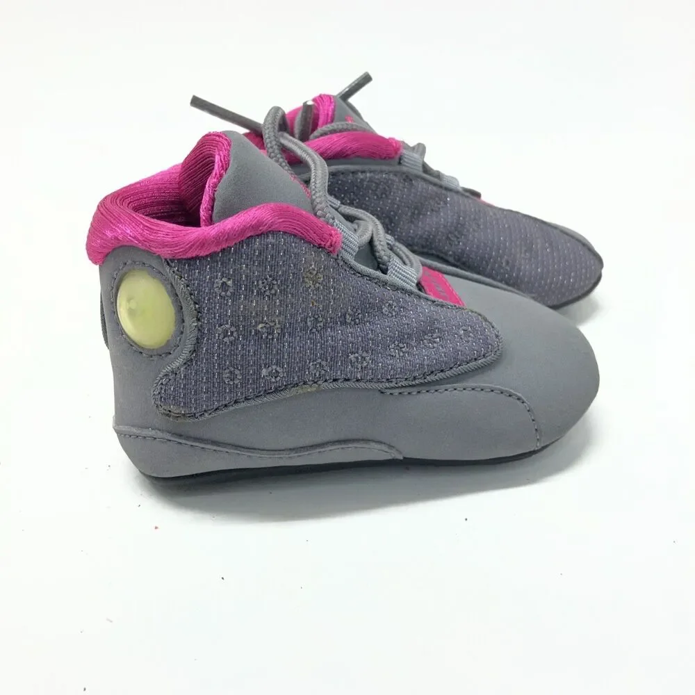 Air Jordan 13 Retro TD/Infant Cool Grey/Fusion Pink 2C